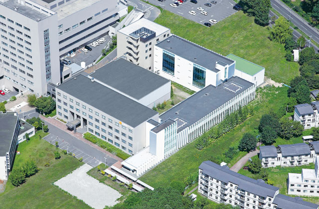 札幌市立大学桑園キャンパスの上空写真