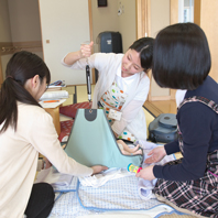 地域看護学を学ぶ学生たちの様子