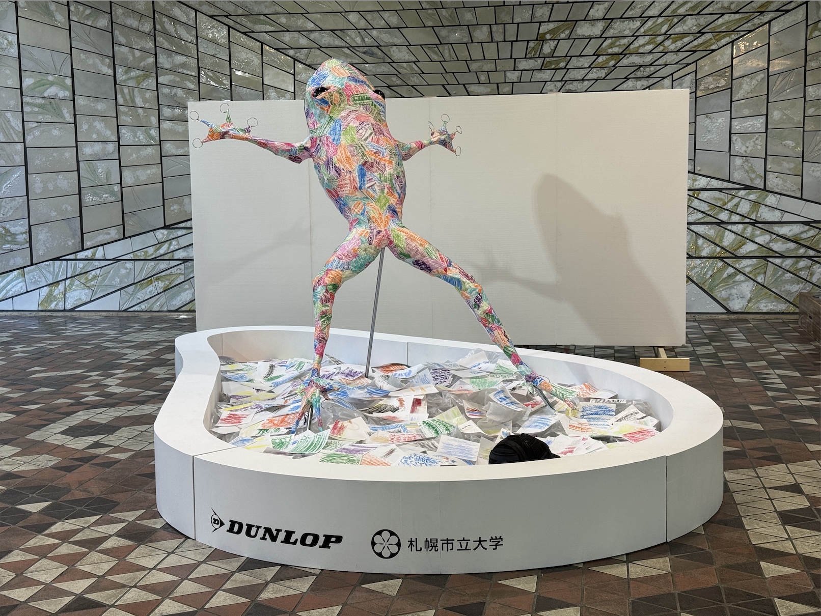 廃タイヤ SDGs アートワークショップ「さっぽろダンロップアトリエ」で